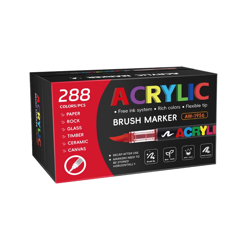 Акриловые маркеры для рисования 288 цветов