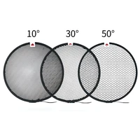 10 20 30 40 50 60 degree honeycomb grid for 7 standard bowens mount reflector diffuser lamp shade dish studio flash speedlite