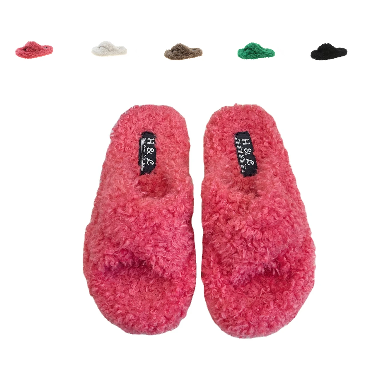 

Fluffy Slippers Furry Fox Fur Fuzzy Plush Cute Super Soft Light Lovely Woman Men Sabot Flat Comfortable Indoor Winter Home Shoes