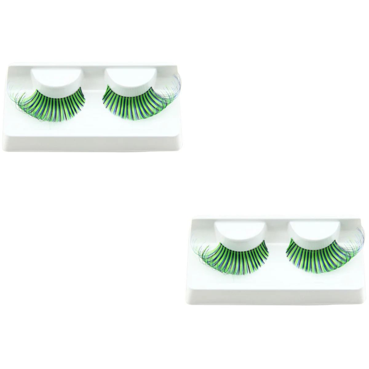 

2 Pairs Reusable Thick Eyelashes Fancy Party False Eyelashes Makeup Eye Lashes Exaggerated Simulation Eyelashes