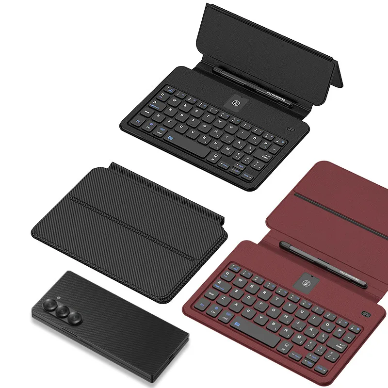 Фото Чехол с Bluetooth-клавиатурой для Huawei Mate X6 MateX6 XT X5 X3 X2 Xs 2, чехол с беспроводной магнитной клавиатурой и емкостной ручкой, мышью №2