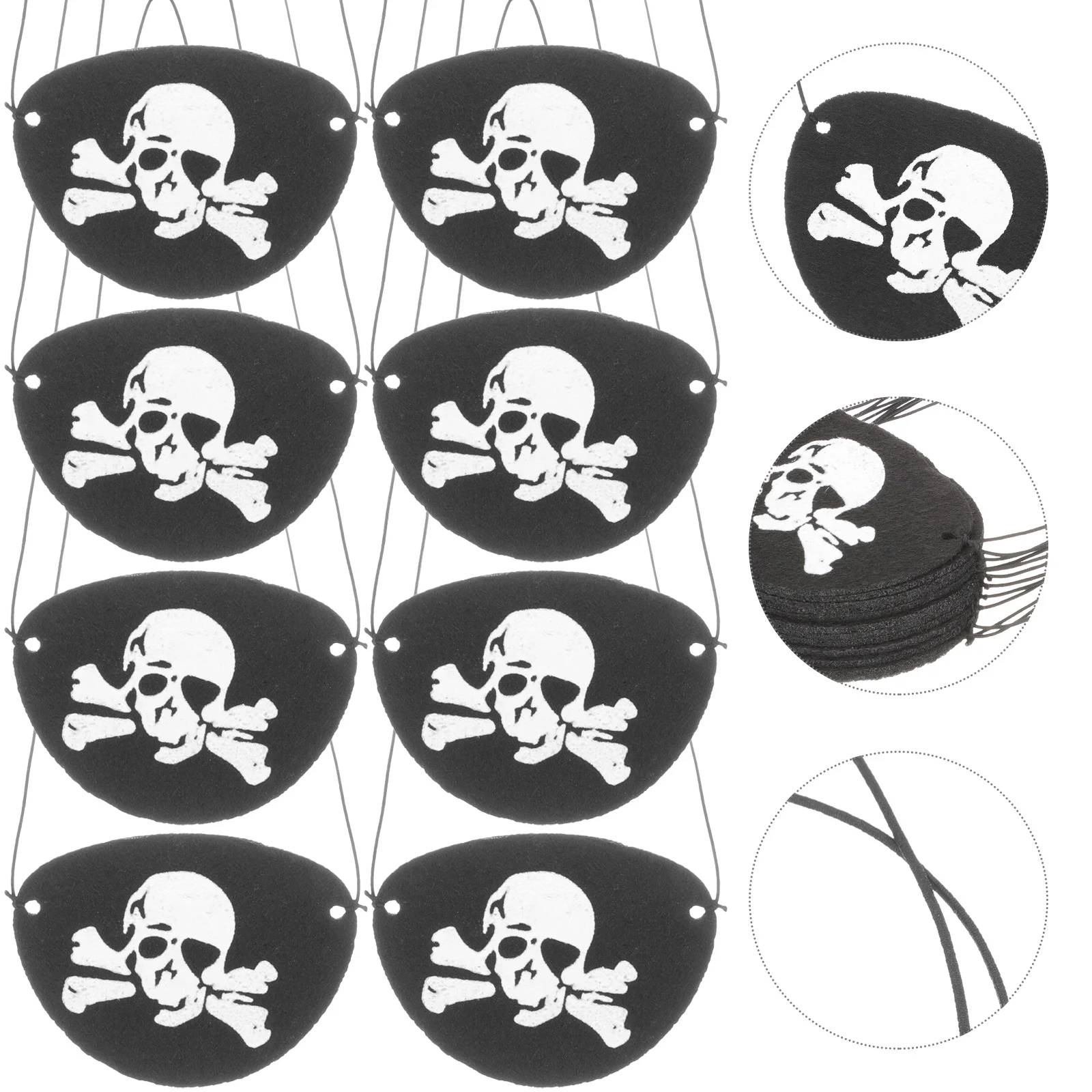 

Eye Patch Pirate Covers Creative Mask Single Single-eye Theme Costume Accessories