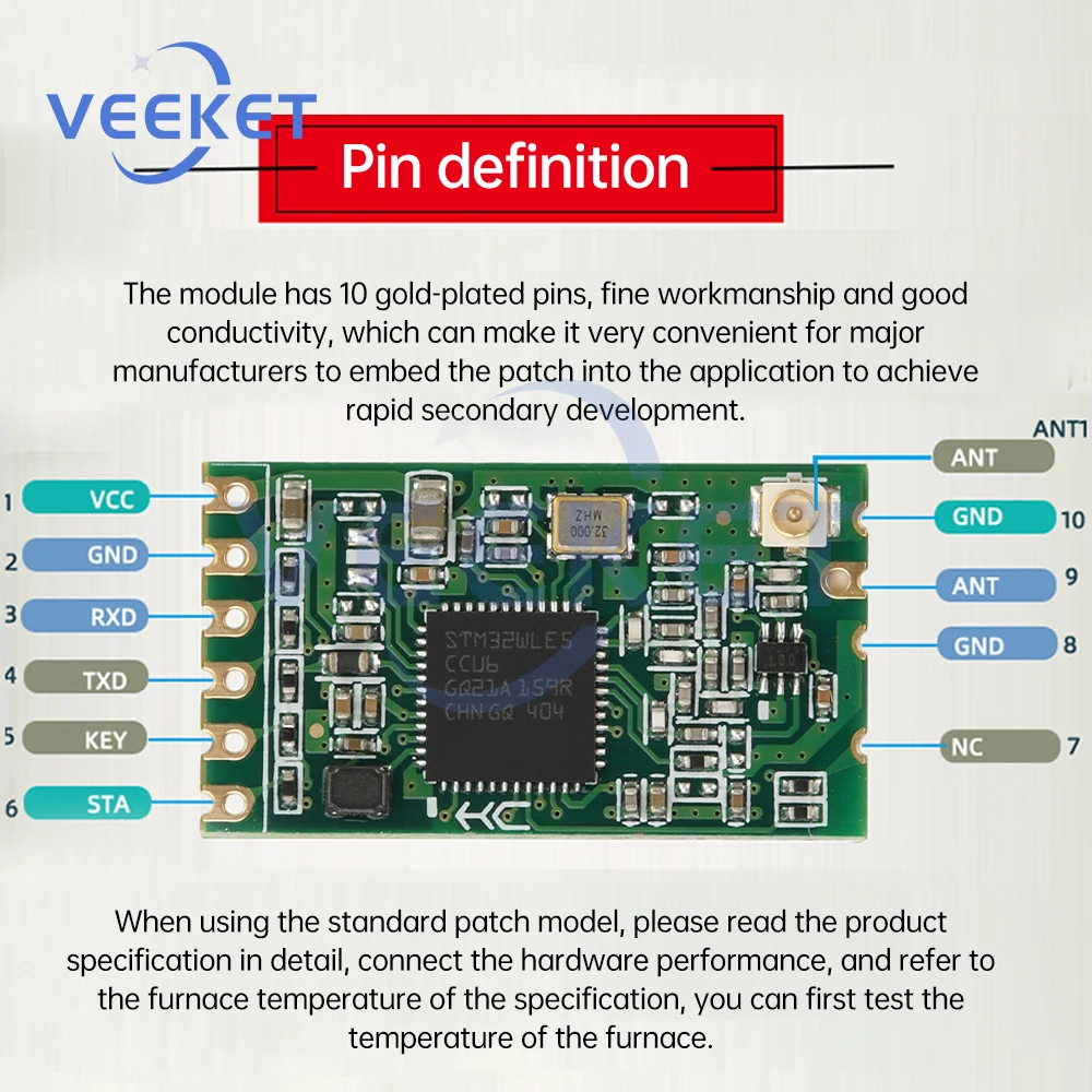 HC-15 LORA Модуль цифровой передачи беспроводной последовательной связи 433