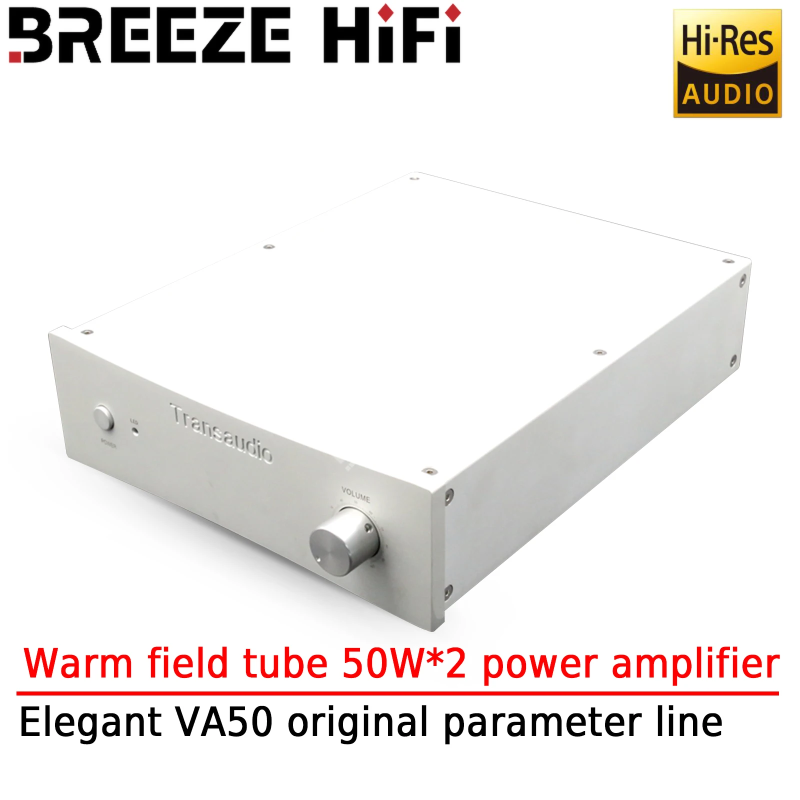 

BREEZE HIFI Warm Field Tube 50W*2 Power Amplifier Elegant AURA VA50 Line 4*K1058J162 Home Theater