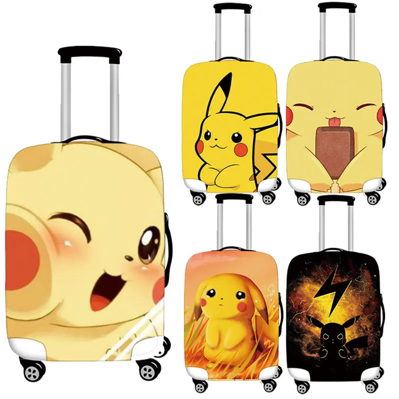 

Anime Pokemon Pikachu Travel Suitcase Dust Cover Waterproof Luggage Protective Cover for 18-32 Inch Trolley Case Accessories