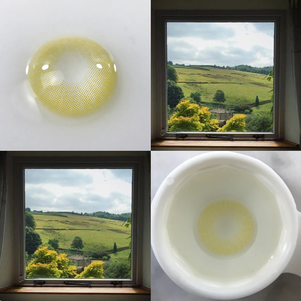 Контактные линзы OVOLOOK 14 0 мм естественного цвета ed для глаз, цветные линзы для маленьких зрачков, 1 пара, линзы для глаз