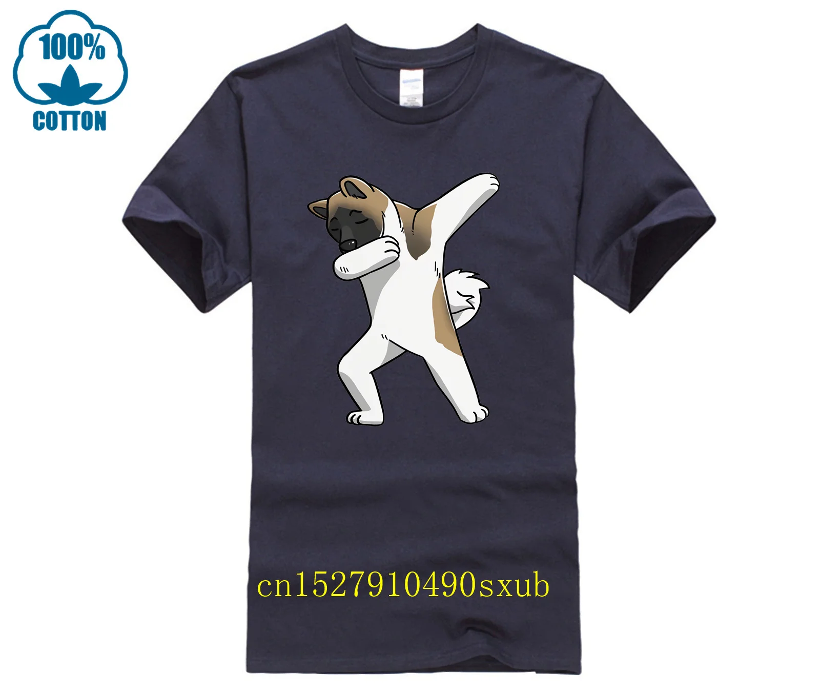 Дешевая мужская забавная футболка Dabbing Akita Inu индивидуальный дизайн японская Ken с
