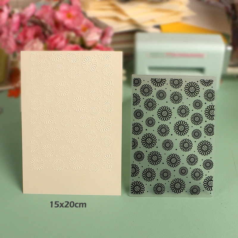 Пластиковая папка для тиснения duрождения Коллекция 8 бумажных тисненых цветов