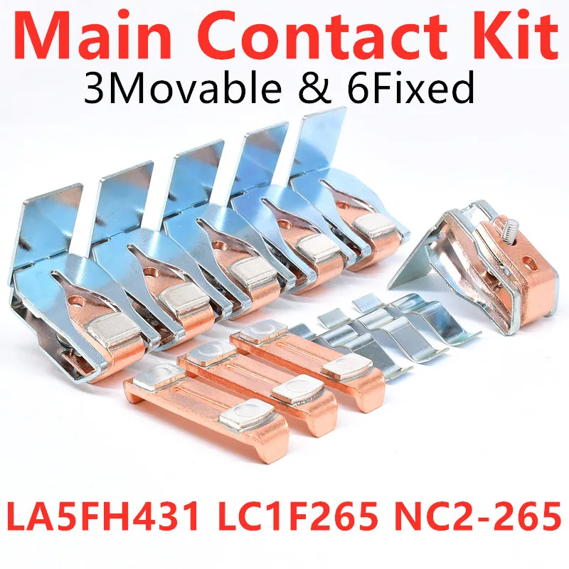 

LA5FH431 Main комплект контактов для LC1F265 NC2-265 контакторы, движущиеся и фиксированные контакты, контакторы, запасные части 220 В