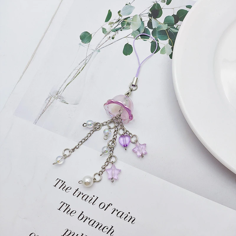 Очаровательный Милый Многоцветный Ремешок Для Мобильного Телефона С Кисточкой