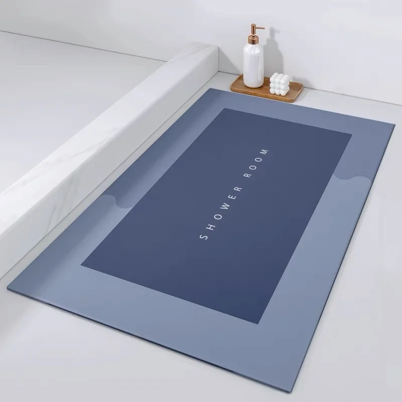 

Modern Simple Shower Entrance Soft Door Absorbent Bathtub Side Bath Mat Bedroom Anti-Slip Carpet Rug Bathroom Kitchen Home Decor