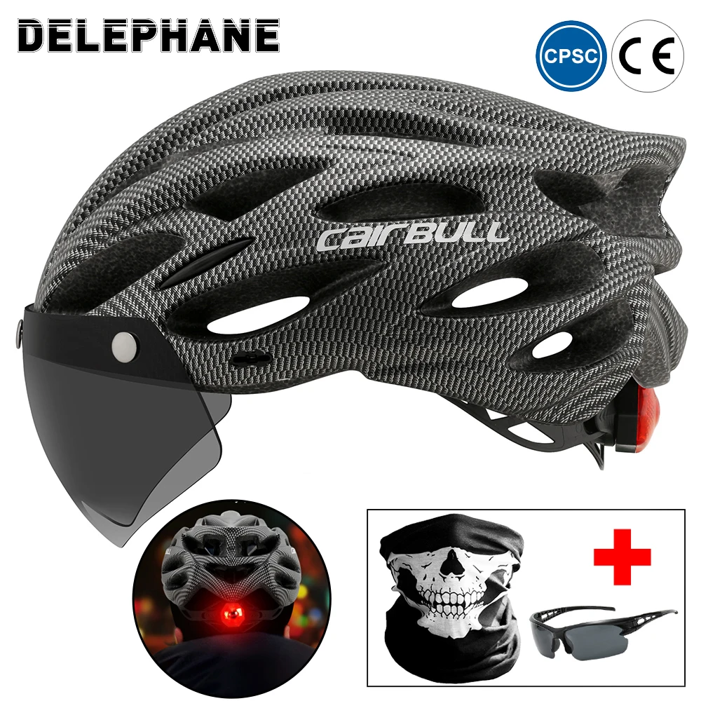 Сверхлегкий велосипедный шлем со светодиодной подсветкой шлемы съемными