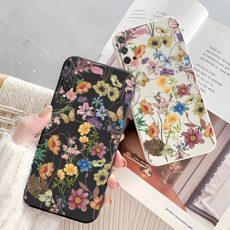Чехол для телефона с тонким цветком Huawei Honor Magic 7 Lite X20 X9A X5 X6B X7B X8B X9B X8 9X 20 50 SE Pro Plus
