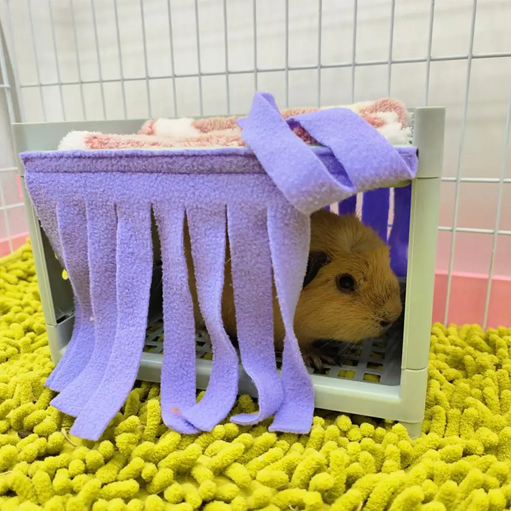 

[ NEW ARRIVALS ] Hide House Bed Tassel Door Curtain Soft Comfortable Washable Small Animals Cage Accessories For Guinea Pig