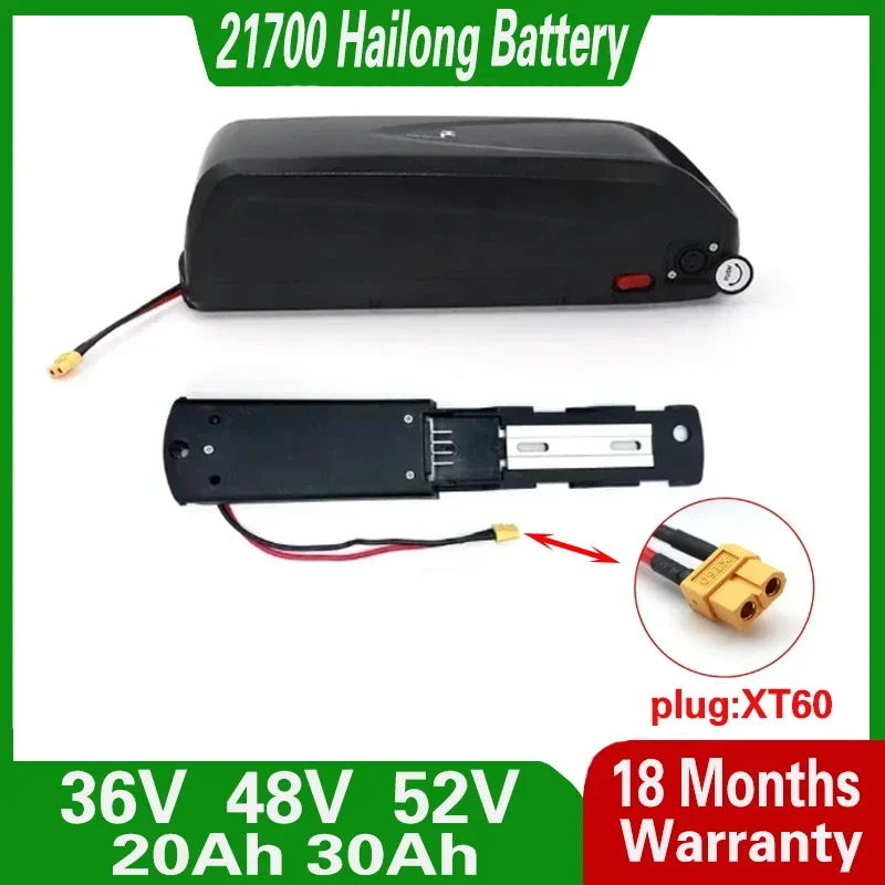 Аккумулятор для электровелосипеда Hailong G56 G70 48 В 20 А · ч 36 30 52 в 21700 Вт 500 750 1000 1500