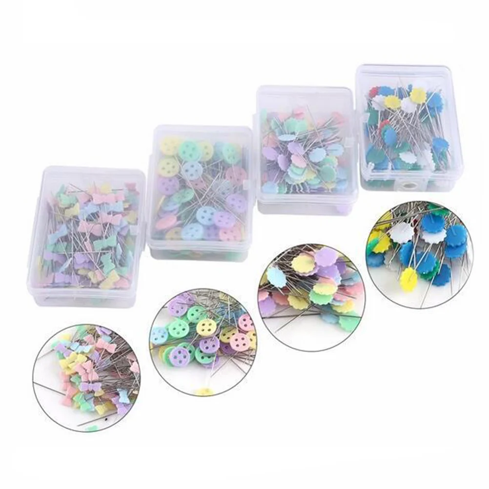 

100pcs Button Head Straight Flat Button Head for DIY Sewing Crafts (Button)