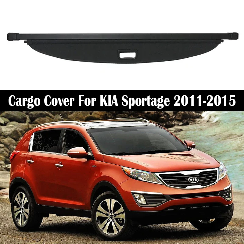 Фото Задняя крышка багажника для KIA Sportage 2011-2015, защитная шторка, перегородка, защитные шторы, аксессуары для безопасности №1