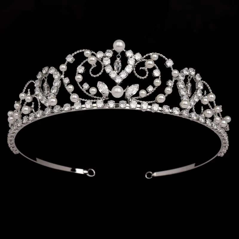 

Диадемы и короны с кристаллами, жемчужинами, принцесса, нежная корона для свадьбы, фотоаксессуары для волос
