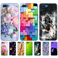 for realme c1 case 6 2 inch soft silicon tpu back phone cover for oppo realme c1 coque bumper painted protective fundas