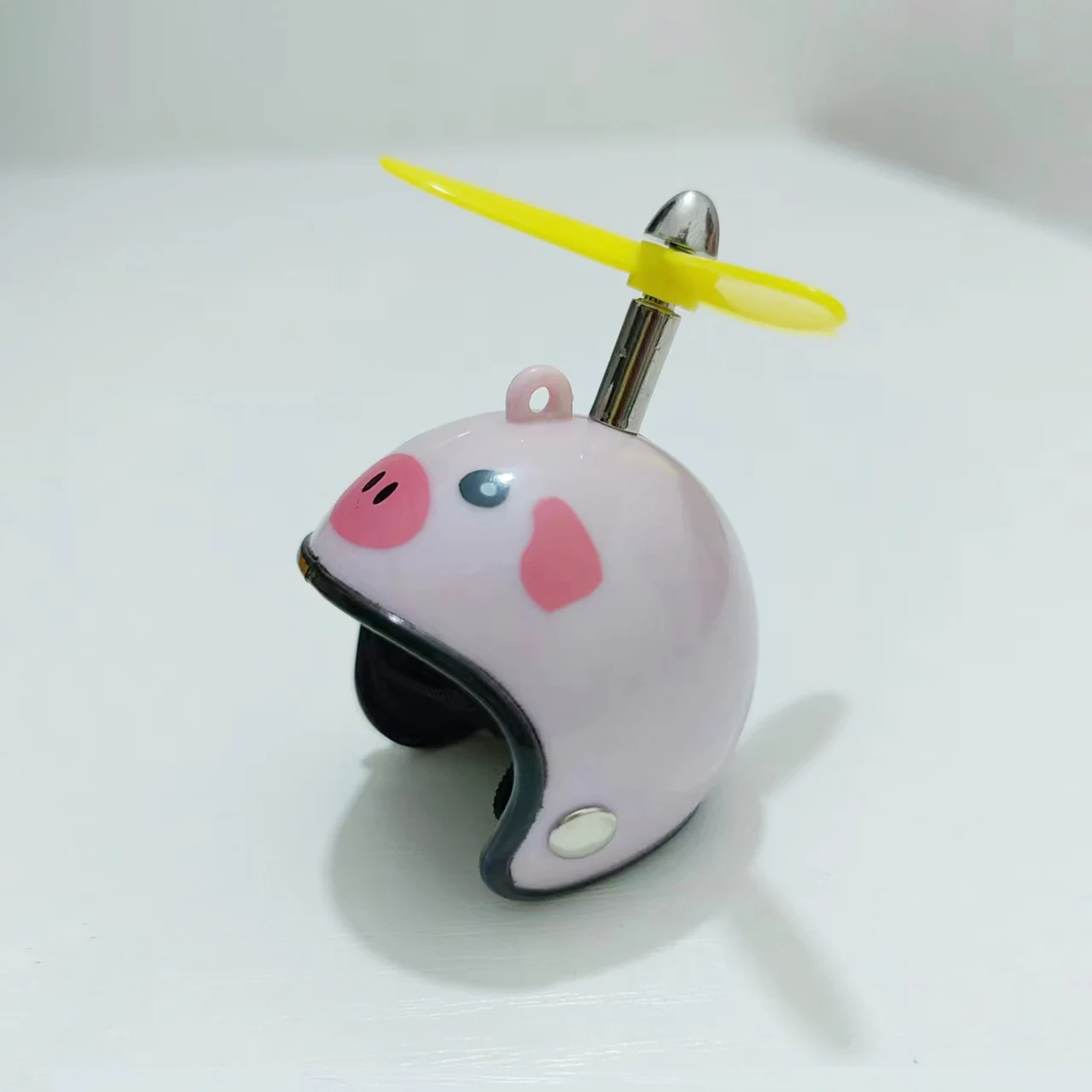 

Шлем резиновый с пропеллером, шлем с рисунком животного, желтого и черного цвета, для руля велосипеда, украшение для руля