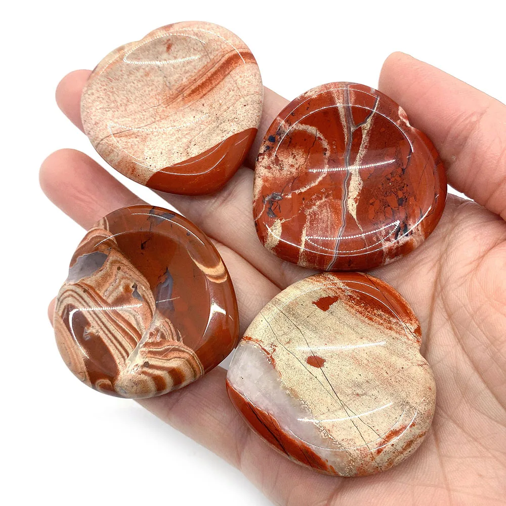 

Волнуйтесь, пальмовый камень, вогнутое сердце, карманный энергический натуральный Радужный камень 40x40 мм, искусственный лечебный кристалл ...