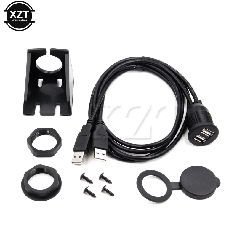 

Удлинитель с двумя USB-разъемами 1 м для приборной панели автомобиля