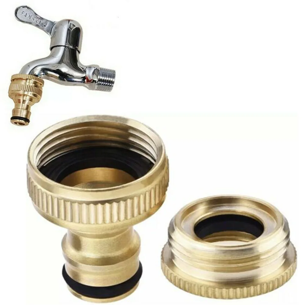 

Pressure Washer Hose Adaptor BRASS HOSE TAP CONNECTOR 3/4 1/2 THREADED GARDEN WATER PIPE ADAPTER FITTING Watering Equipment