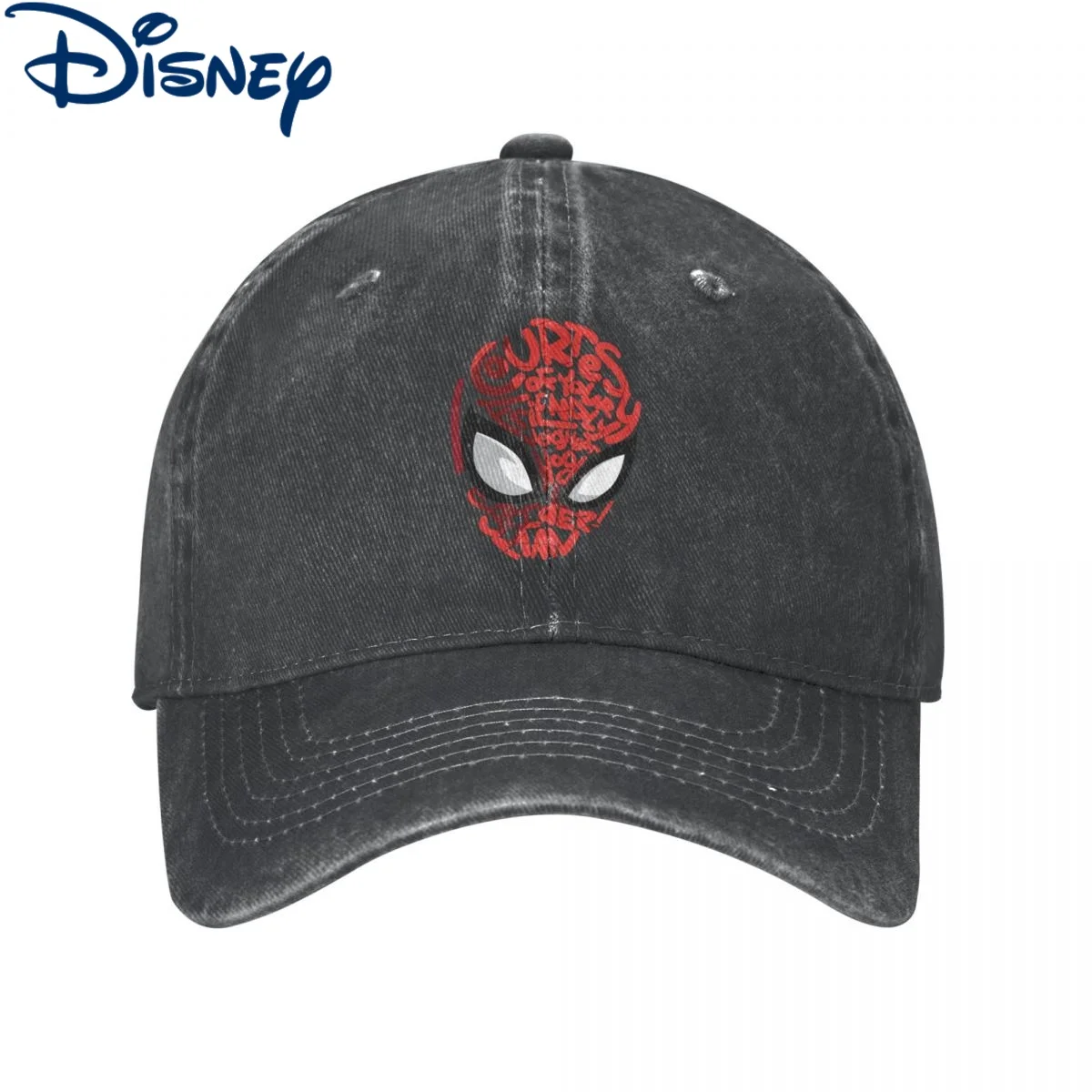 

Spider-Man Courtesy Quote Baseball Caps Vintage Distressed Denim Washed Marvel Snapback Cap Men Women Outdoor Travel Caps Hat