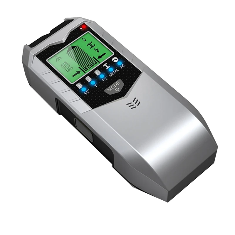 

5-In-1 Electronic Detector Wall Stud Finder Sensor Wall Scanner Edge Center Detect Wood Beam/Metal/AC Live Wires Inside