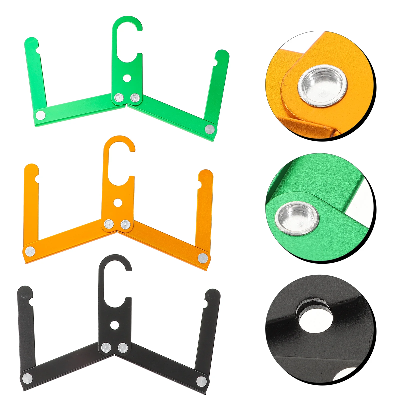 

4pcs Folding Hangers Portable Hangers Folding Clothes Rack for Home Hotel Outdoor Laundry