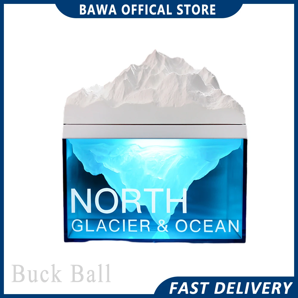 

Glacier Aromatherapy Speaker Bluetooth Wireless Speakers Nightlight Creative Long Battery Life Audio Subwoofer For Birthday Gift