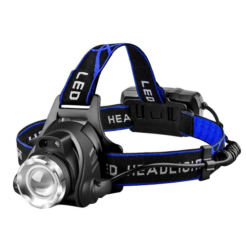

Hunting Strong Light Long-Range Led Headlight T6 Rechargeable Head-Mounted Telescopic Zoom Outdoor Mountaineering And Fishing