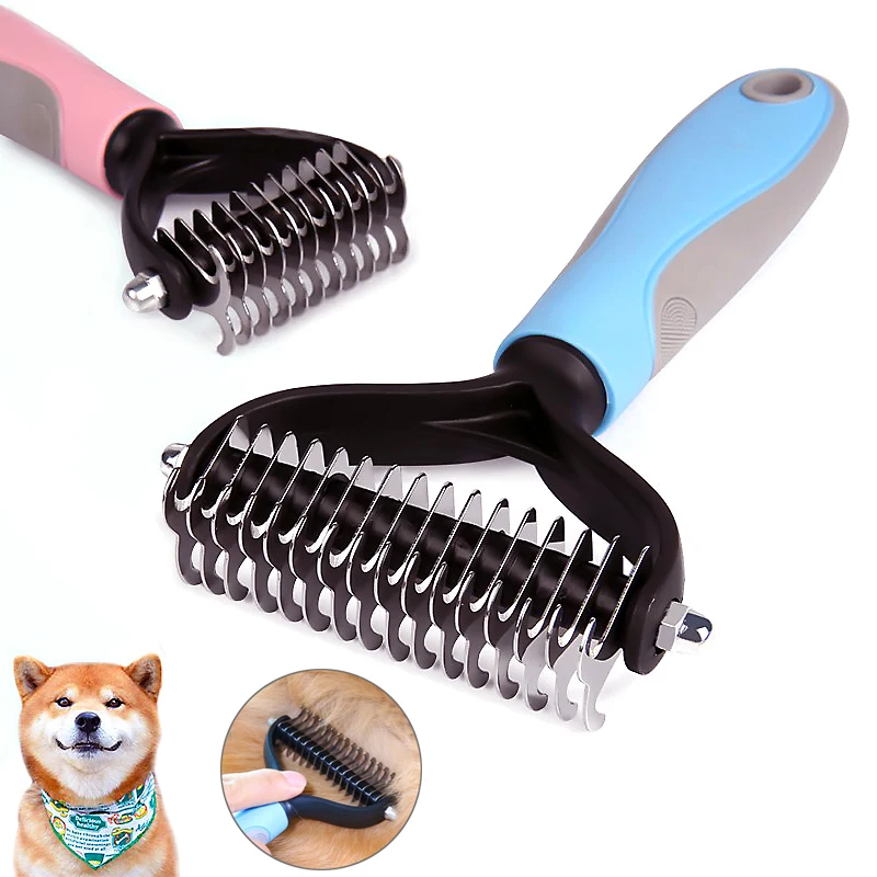 

Pet Deshedding Dogs Cat Brush Dematting Dog Cutter Cat Brush Knot Removal Pet Fur Comb Hair For Pets Tools Comb Grooming