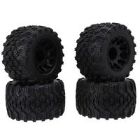 4pcs 120mm 110 monster truck rubber tire tyre 12mm wheel hex for traxxas arrma redcat hsp hpi tamiya kyosho rc car