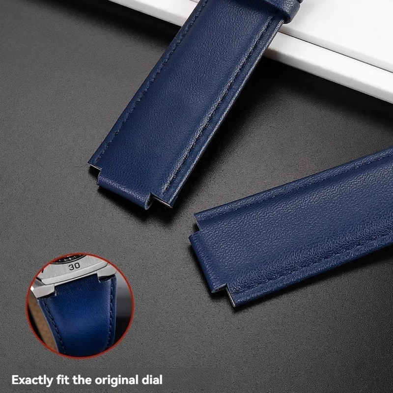 Фото 12mm 14mm Cowhide Watch Strap For Casio Watch EDIFICE Series Ocean Heart EFB-680 EFB-680D-2A ECB-10D Men Bracelet Wristband №5