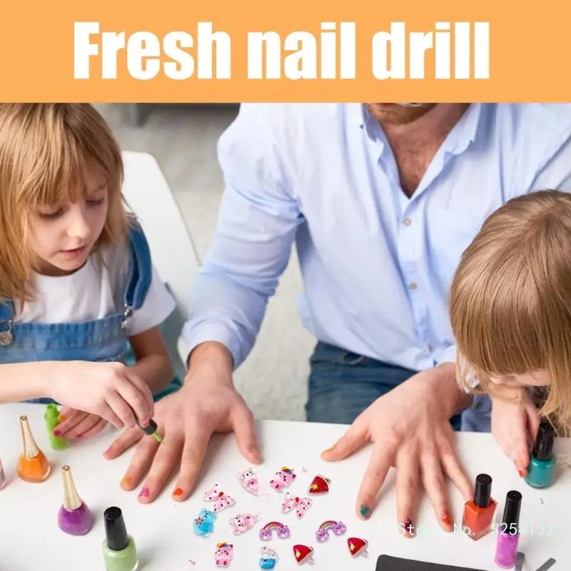 Милый бант для ногтей очаровательный мультяшный медведь искусственный полимер