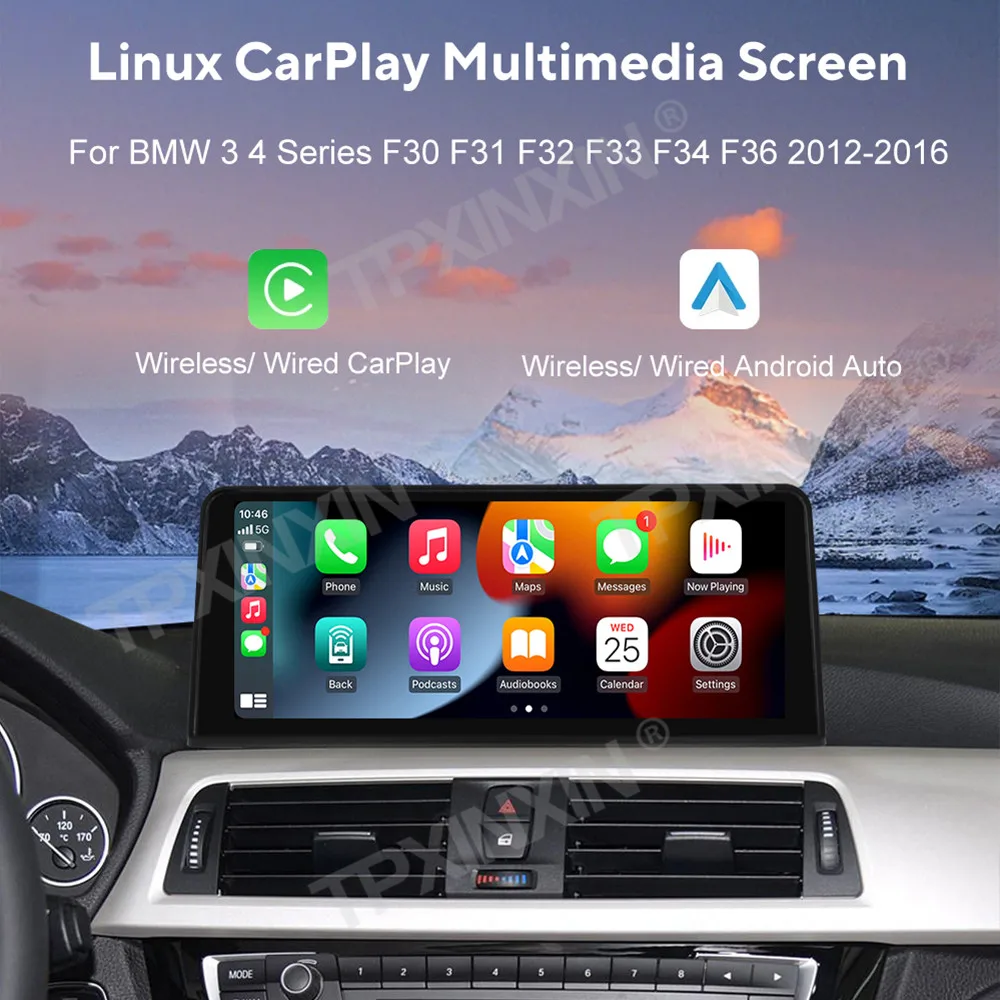 Система Linux для BMW 3 4 серии F30 F31 F32 F33 F34 2013-2017 Беспроводная Carplay Android авто FM DSP DAB WIFi GPS