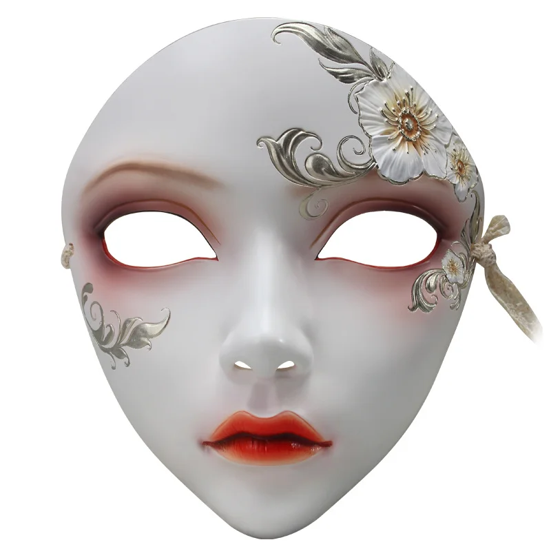 

Mask Men and Women Adult the Upper Face Full Face Ancient Style Han Chinese Clothing Personality Mysterious Mask Masquerade