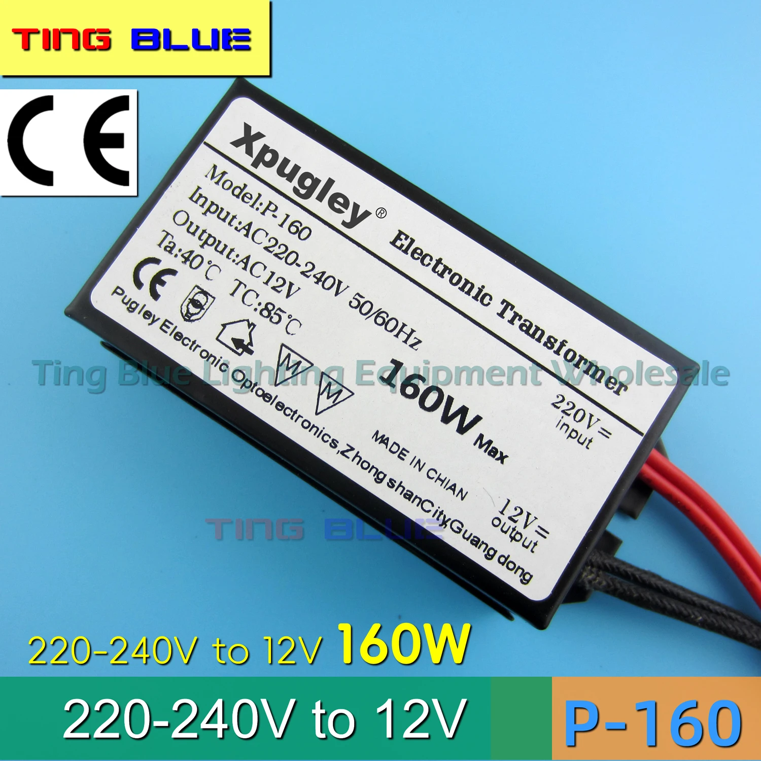 

xpugley Электронный трансформатор 12В TB-P 220-240V для галогенных ламп