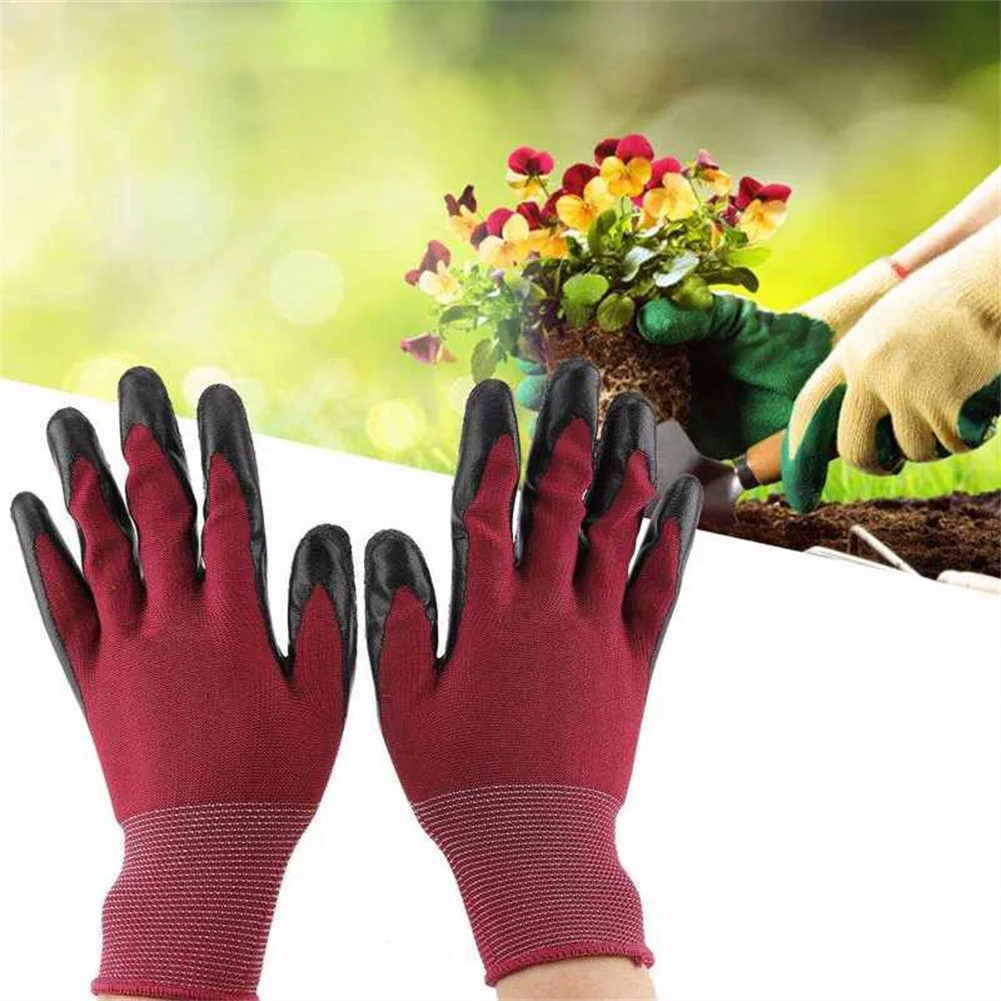 

Garden Gloves Home Cleaning Rubber Glove Gardening Digging Planting Waterproof Work Glove For Men Women Garden Accessories