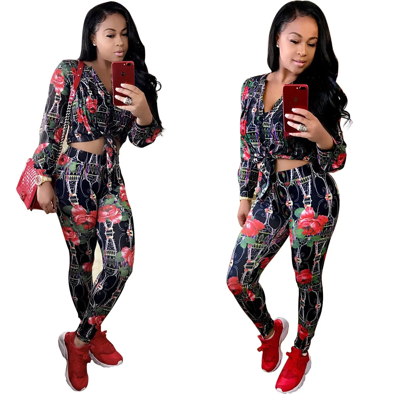 M641-0 Amazon Independent Station Популярный модный повседневный костюм с длинными рукавами и