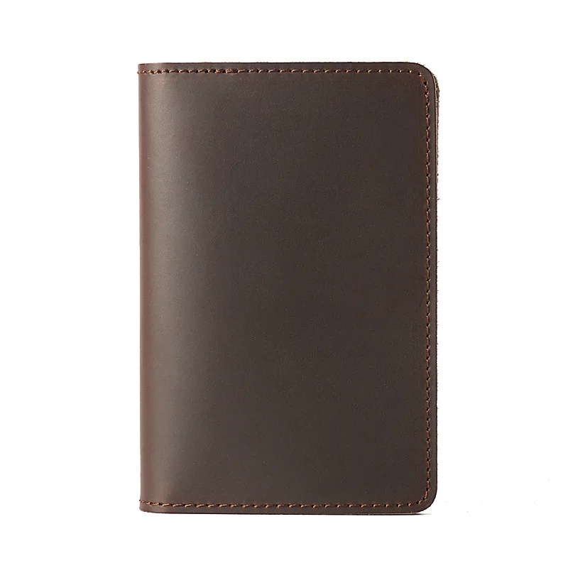 

2023 New Credit Card Holder Wallet Men Women Bank Cardholder Case Vintage Genuine Leather Handmade Passport Organizer Purse