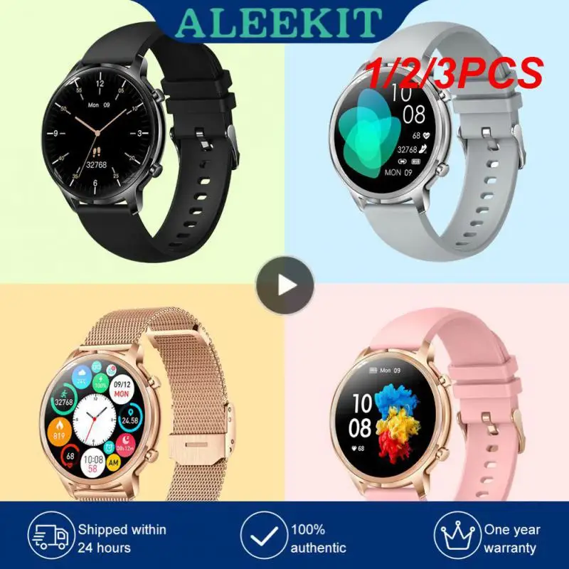 

1/2/3PCS 4 Smartwatch 1.32" Color Screen 5ATM Waterproof Sleep Monitor Sport Ftiness Tracker Fashion Women Smart Watch