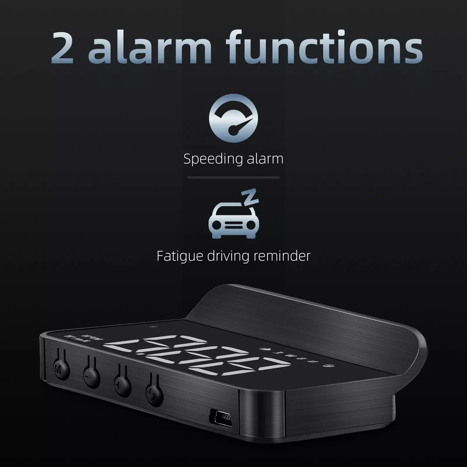 M1 HUD Автомобильный проекционный дисплей GPS-спидометр с компасом скорости и