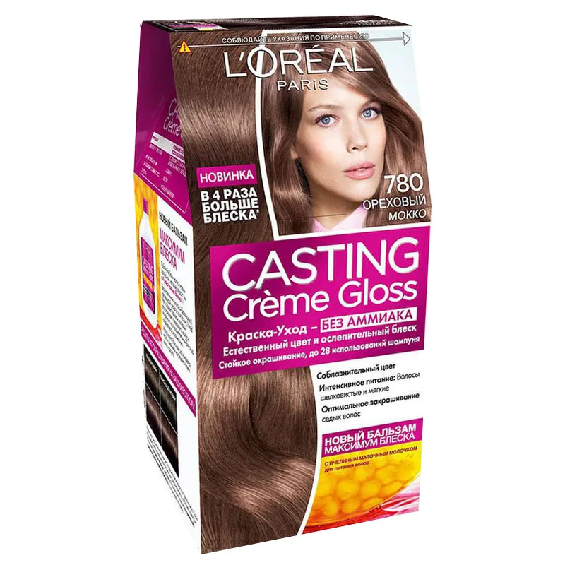 Крем краска д/волос L'Oreal Paris &quotCasting Creme Gloss | 780 Ореховый мокко&quot 254 мл|Чаши для