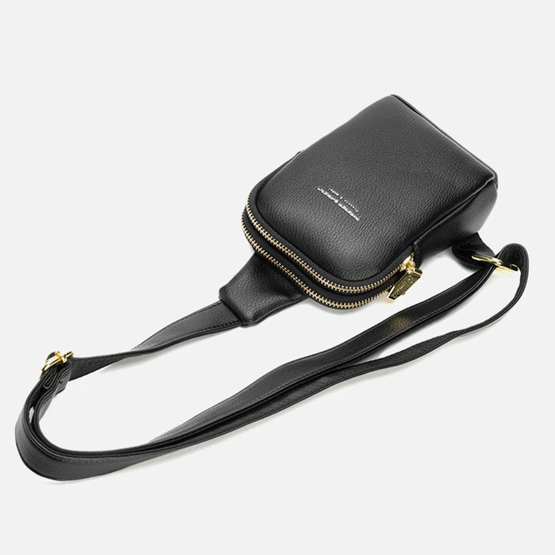 

Нагрудная сумка для женщин, сумочка на пояс в стиле хип-хоп, миниатюрный чемоданчик кросс-боди из искусственной кожи, Женский поясной кошелек с карманом