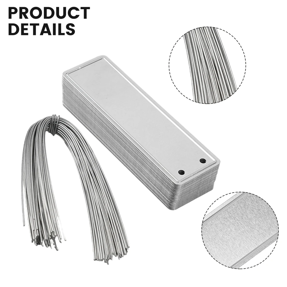 

Tags Plant Labels DIY Double-Sided Write Garden Indoor & Outdoor UV Resistant Waterproof With Hole 82*25*0.5MM