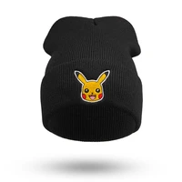 new pokemon go pikachu knitted hat hip hop boys girls anime characters hats winter children christmas birthday toys gifts