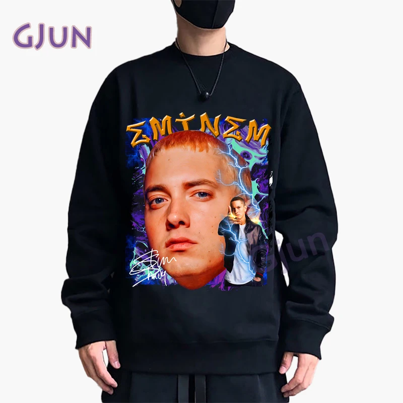 

Unisex Pullover EMINEM Printed Men Coat Casual Hoodies Hip Hop Hoodie Harajuku Style Women Cotton Sweatshirt