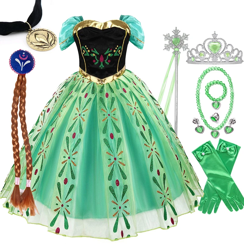 Костюм Снежной королевы Эльзы и Анны из мультфильма Холодное сердце